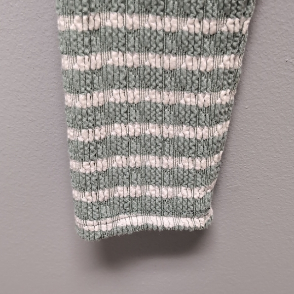 Antistar Striped Green and White Women's Top Size Small - Picture 4 of 4